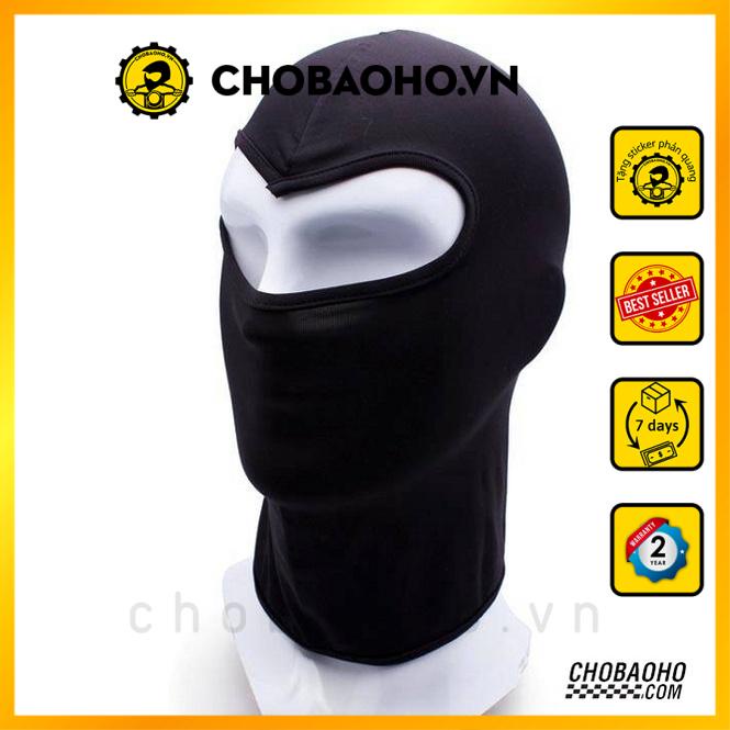 Khăn Trùm Đầu Ninja Đen Trơn XBIKER