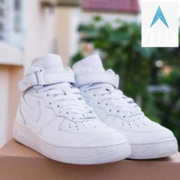 💤 🌎 🎃 Giày Nike Air Force I mid trắng, chính hãng Size 35 tới 46 ' _mi9 : ! ' 💝 🎃 🕉️