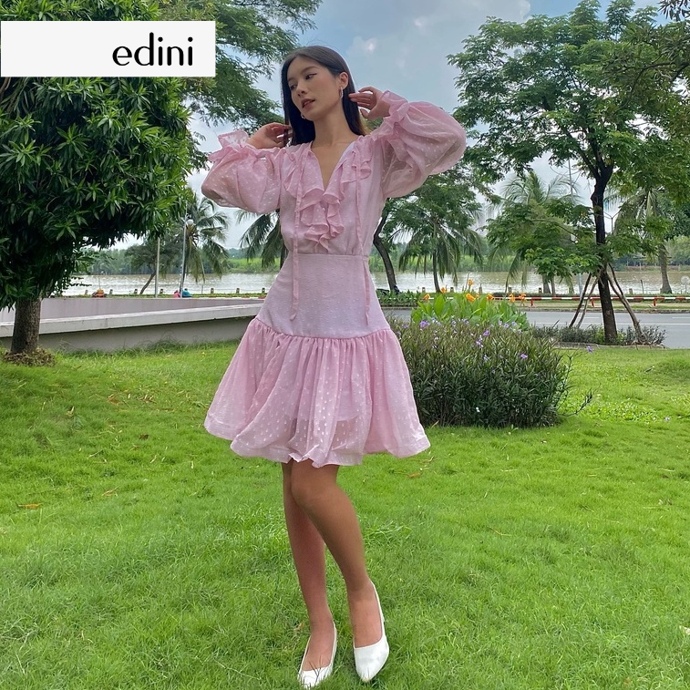 Đầm Kiểu Nữ Bèo Ngực - EDINI - D1372FL - D1374