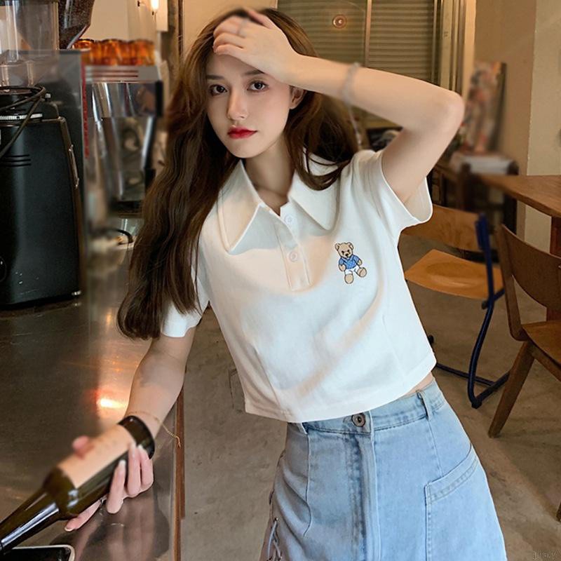 Áo Thun Tay Ngắn Dáng Rộng In Hoạt Hình Kiểu Harajuku Nhật Bản Dễ Thương Cho Nữ