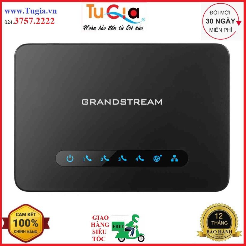 Thiết bị Gateway 4 cổng Grandstream HT814 Hàng chính hãng