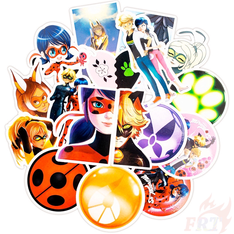 ❉ Miraculous Ladybug  - Series 02 Giấy và decal dán tường ❉ 50Pcs/Set Cartoon Mixed Laptop Skateboard Doodle Stickers