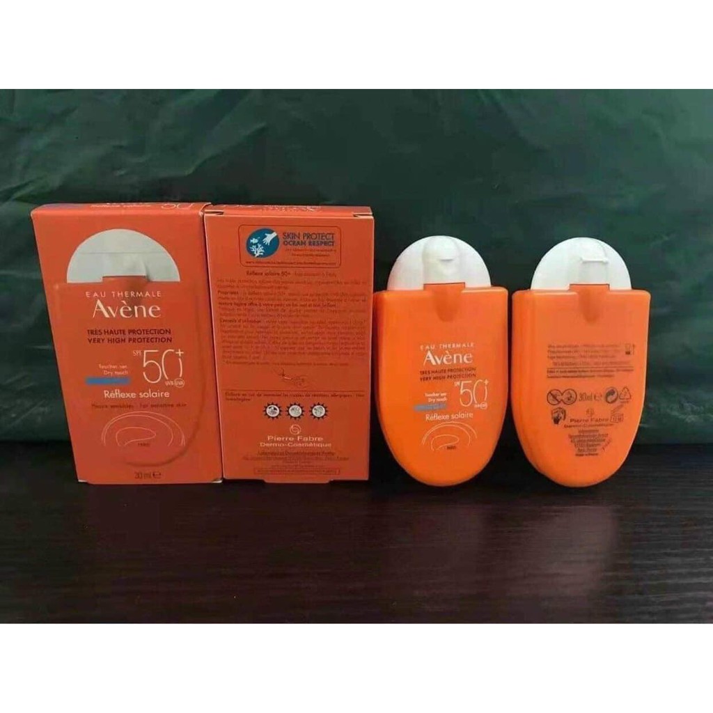 Kem Chống Nắng Vật Lý, Bảo Vệ Da, Dưỡng Trắng Avene Very High Protection Reflexe Solaire Dry Touch SPF 50+ UVB/ UVA.