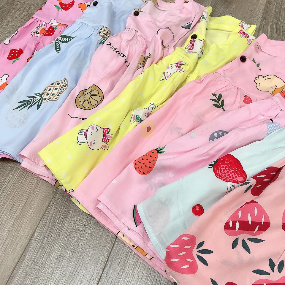 SIZE ĐẠI 25-40kg: Bộ lanh cổ vuông cho bé gái - BLCV