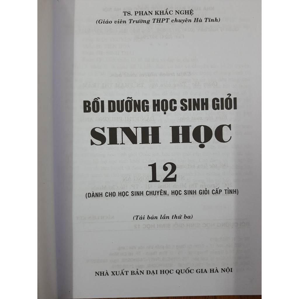 Sách - Bồi dưỡng học sinh giỏi Sinh học 12 | BigBuy360 - bigbuy360.vn