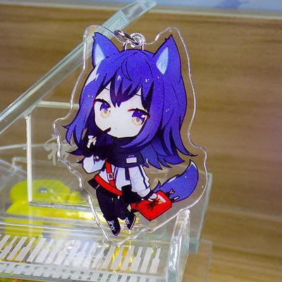 ( Mica trong acrylic) Móc khóa Arknights ver đứng 1 in hình anime chibi