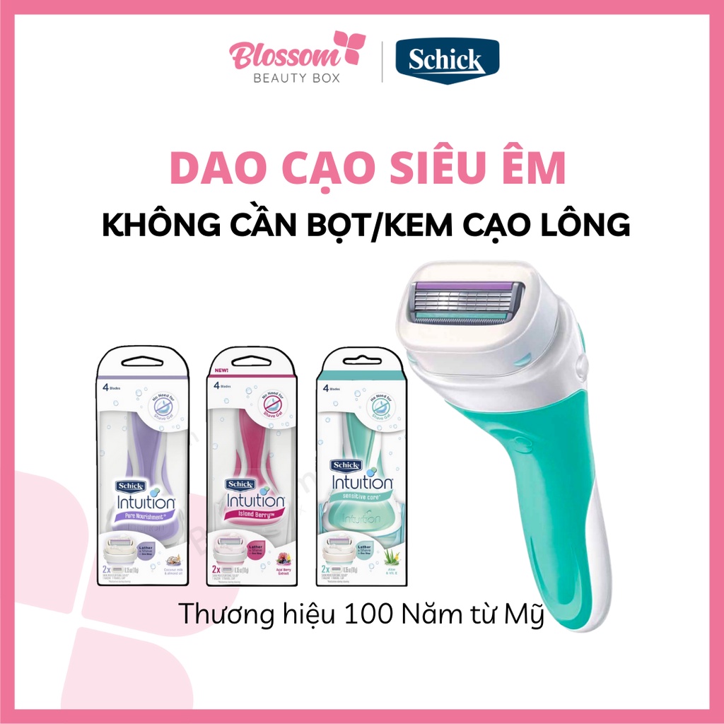 [đủ bill] DAO CẠO SCHICK INTUITION ĐẦU BƠ KÈM REFILL