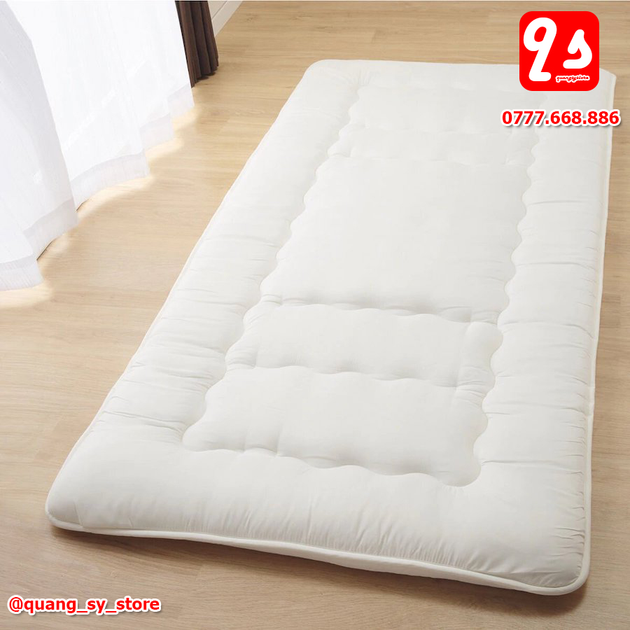 Topper nệm bông xuất Nhật 1mx2m Trắng