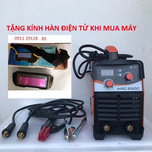 máy hàn điên tử 250c-tặng kèm kính hàn