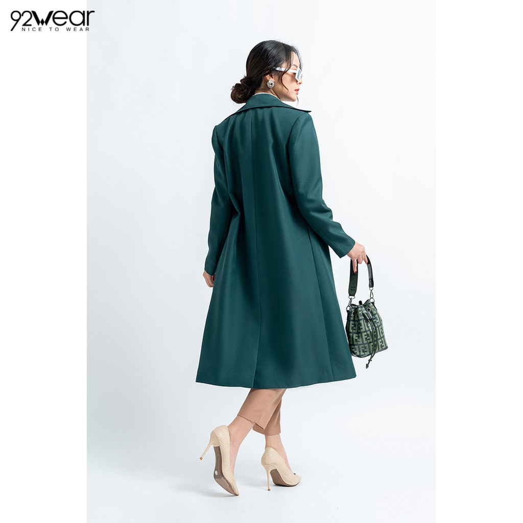 Áo khoác măng tô nữ cổ bẻ 2 tà KOW0658 - 9 | BigBuy360 - bigbuy360.vn