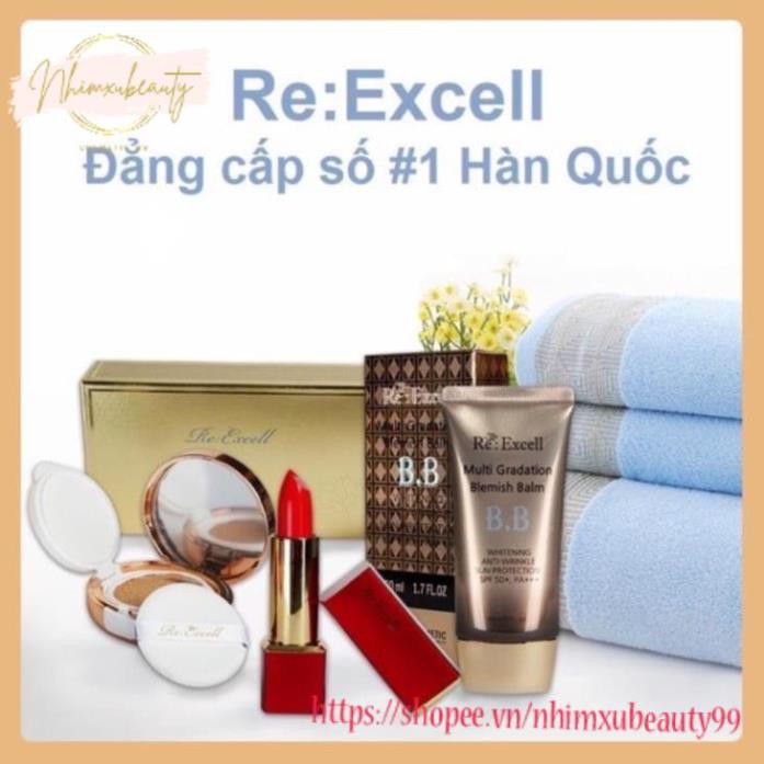Combo trang điểm daily beauty- 1 phấn nước 4 son 1 kem nền
