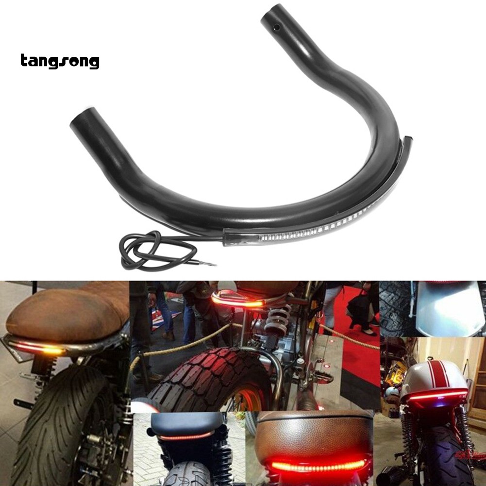 Bộ Khung Vòng Chữ U Gắn Đuôi Xe Mô Tô Có Đèn Led