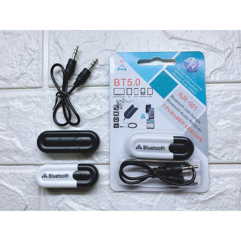 USB Bluetooth DONGLE 5.0 HJX 001 loại 1 không nhiễu - dùng cho loa, amply, mixer, equalizer ( ANSMART )