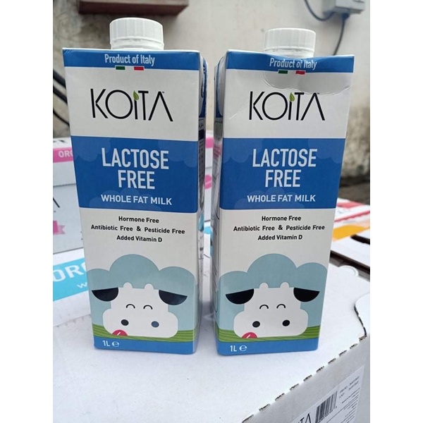 Sữa bò nguyên kem không Lactose Koita 1L