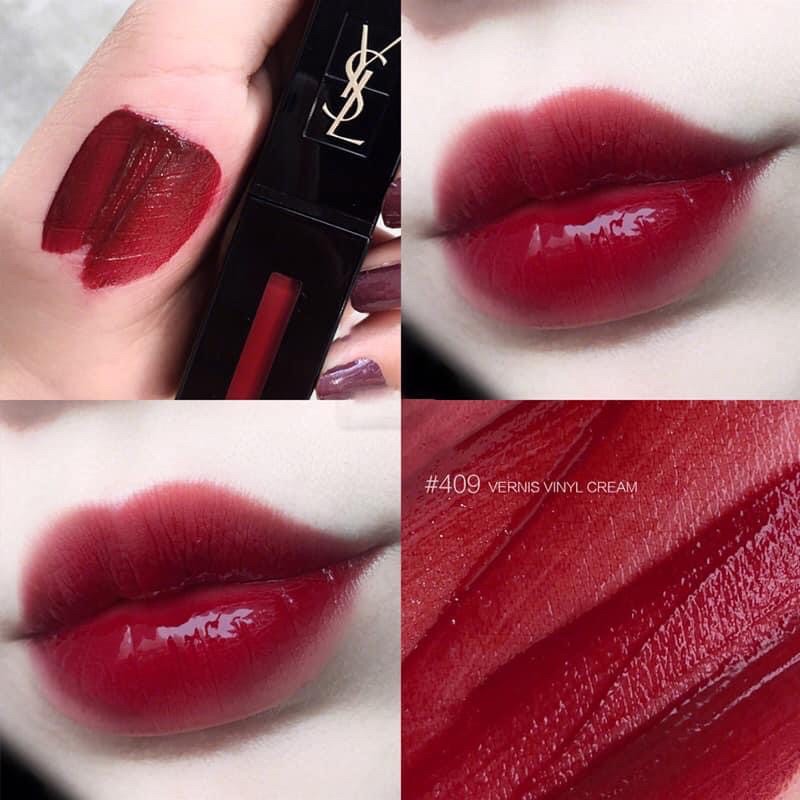 Son Yves Saint Laurent YSL Vinyl Cream Lip Stain màu 401-409-416-420