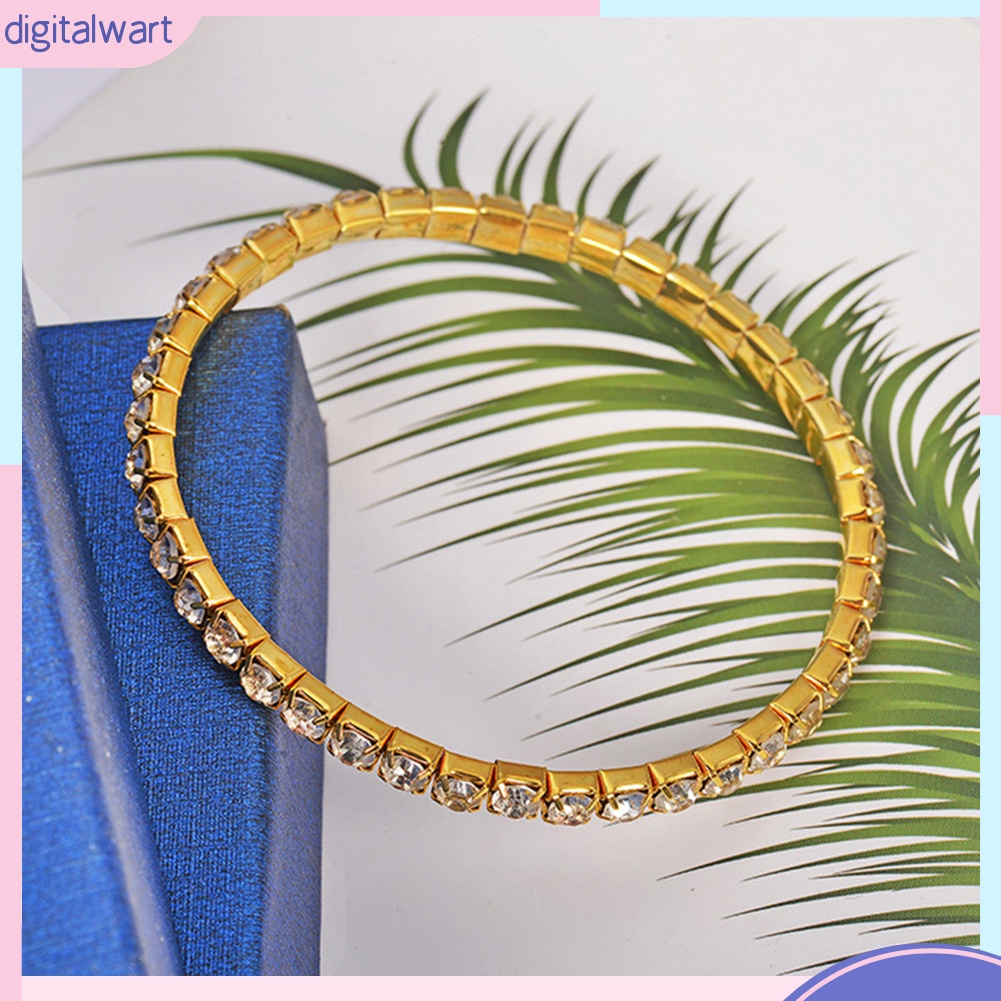 Set 4 Vòng Tay Đính Đá Kiểu Dáng Đơn Giản, Thời Trang Cho Nữ