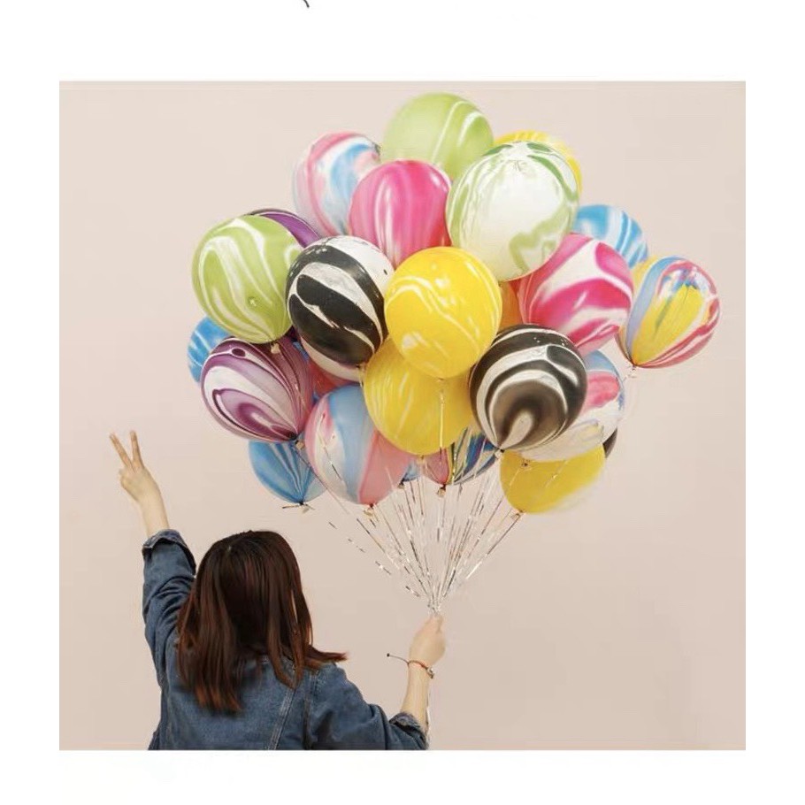 Bong Bóng Sơn Thủy set 10 quả đủ màu