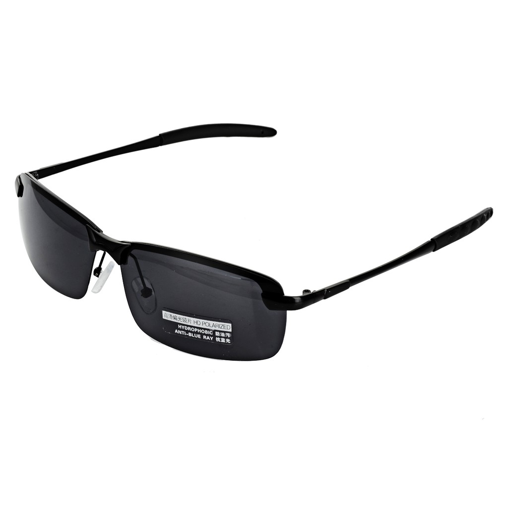 Kính mát phân cực chống tia UV400 màu đen cá tính cho nam