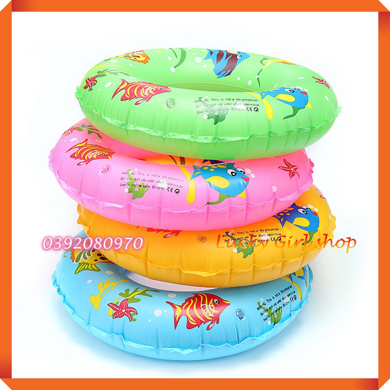 Phao Bơi Tròn Trẻ Em Hoạ Tiết Sinh Vật Biển Vui Nhộn Size 60 (3-5 tuổi)- Shop Giao Mẫu Ngẫu Nhiên, Khách Chọn Màu Cho Bé