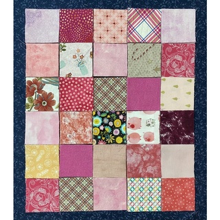 set vải quilt 6x6cm Thô kiện Hàn (Gam nóng)