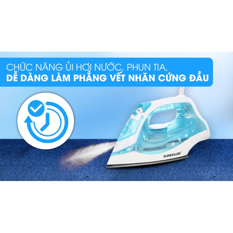 Bàn Ủi - Bàn Là Hơi Cao Cấp SUNHOUSE SHD2065, Hàng Chính Hãng