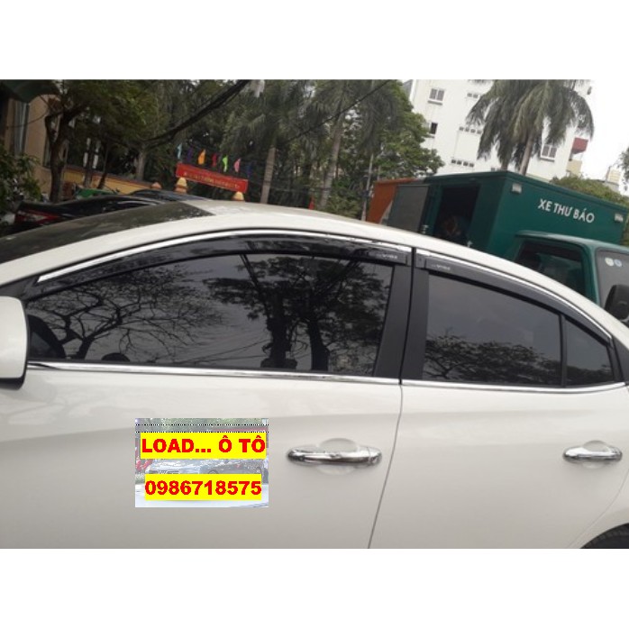 Vè mưa Che Mưa Xe Toyota Vios 2019-2021 chỉ Inox Loại cao cấp Vios 2019 - 2021, Vè che mưa Chỉ Inox Vios 2019 - 2021