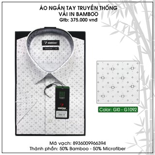 Áo Sơ Mi Ngắn Tay Bamboo Vạt Ngang Vĩnh Tiến 375