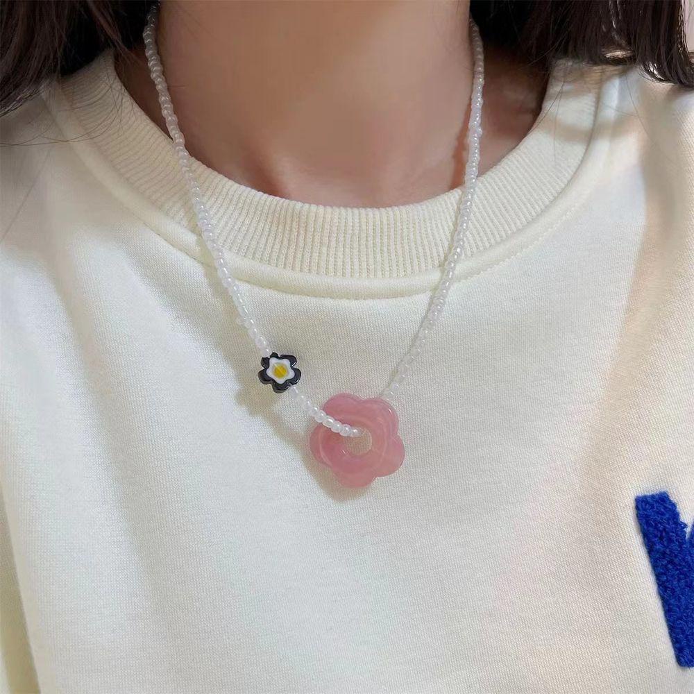 Vòng cổ Hạt Gạo Nhiều Màu Độc Đáo Phong Cách Hàn Quốc Cổ Điển Thời Trang Cho Nữ