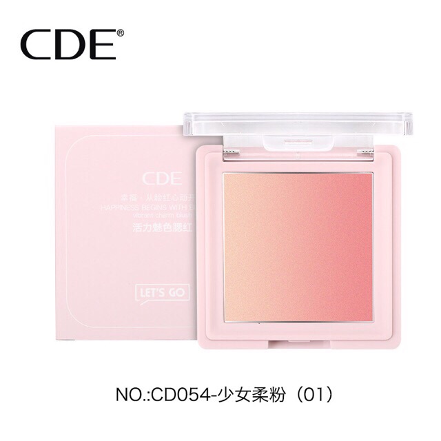 MÁ HỒNG LOANG HỘP VUÔNG CDE Ombre Blush