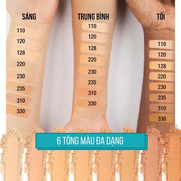 (1.5ml) Sample Kem Nền Mịn Lì Maybelline Fit Me Matte + Poreless | BigBuy360 - bigbuy360.vn
