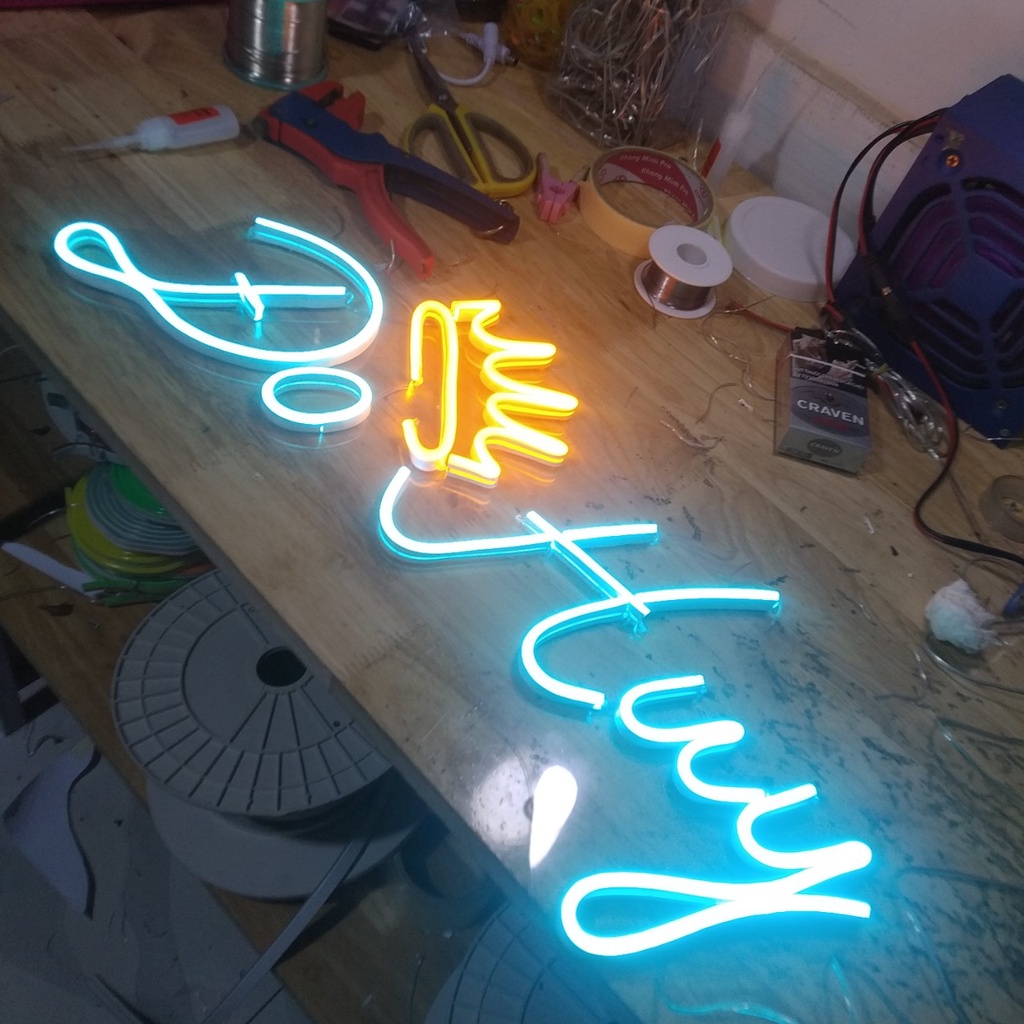 Đèn Led Neon Chữ Cái Theo Tên Tùy Chọn | Led Neon Chữ | 84NS