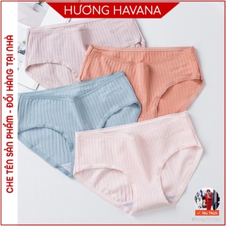 Quần lót nữ cotton gân tăm cạp viền xuất nhật - quần chip nữ giá rẻ FLQ79