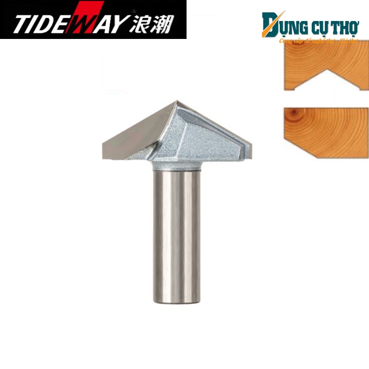Mũi CNC vát 120 độ cốt 12,7mm Tideway