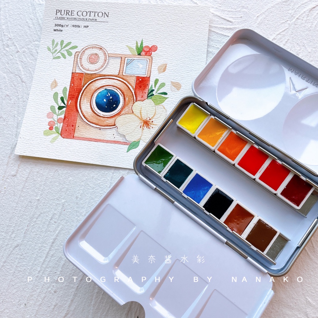 |Order| Màu Nước Martini Solid Watercolor - Pink Dream/Tradition/Pearlescent - 12 Màu