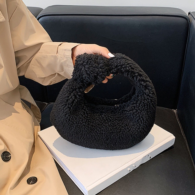 Túi Đeo Vai Phối Lông Thời Trang Mùa Đông Cho Nữ