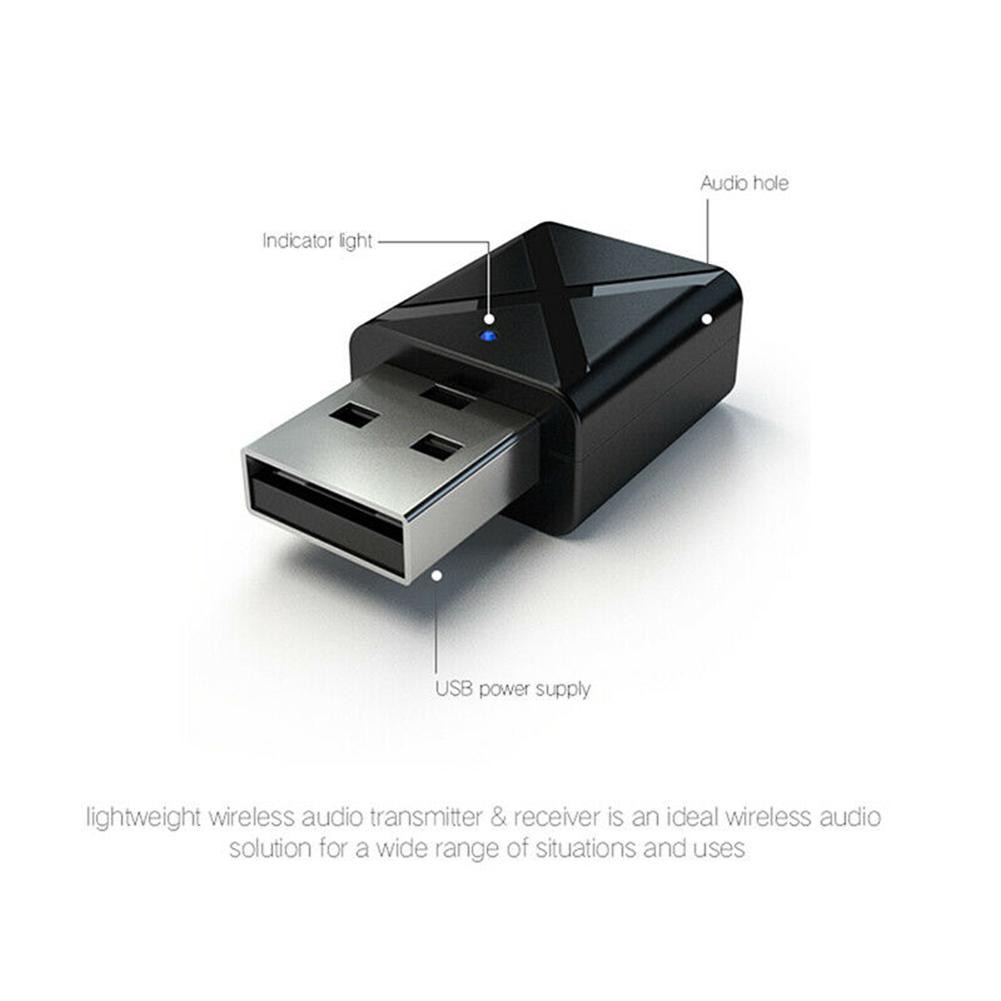 🌟Chất lượng cao nhất🍁USB Wireless Bluetooth Adapter 5.0 Music Audio Receiver & Transmitter for PC