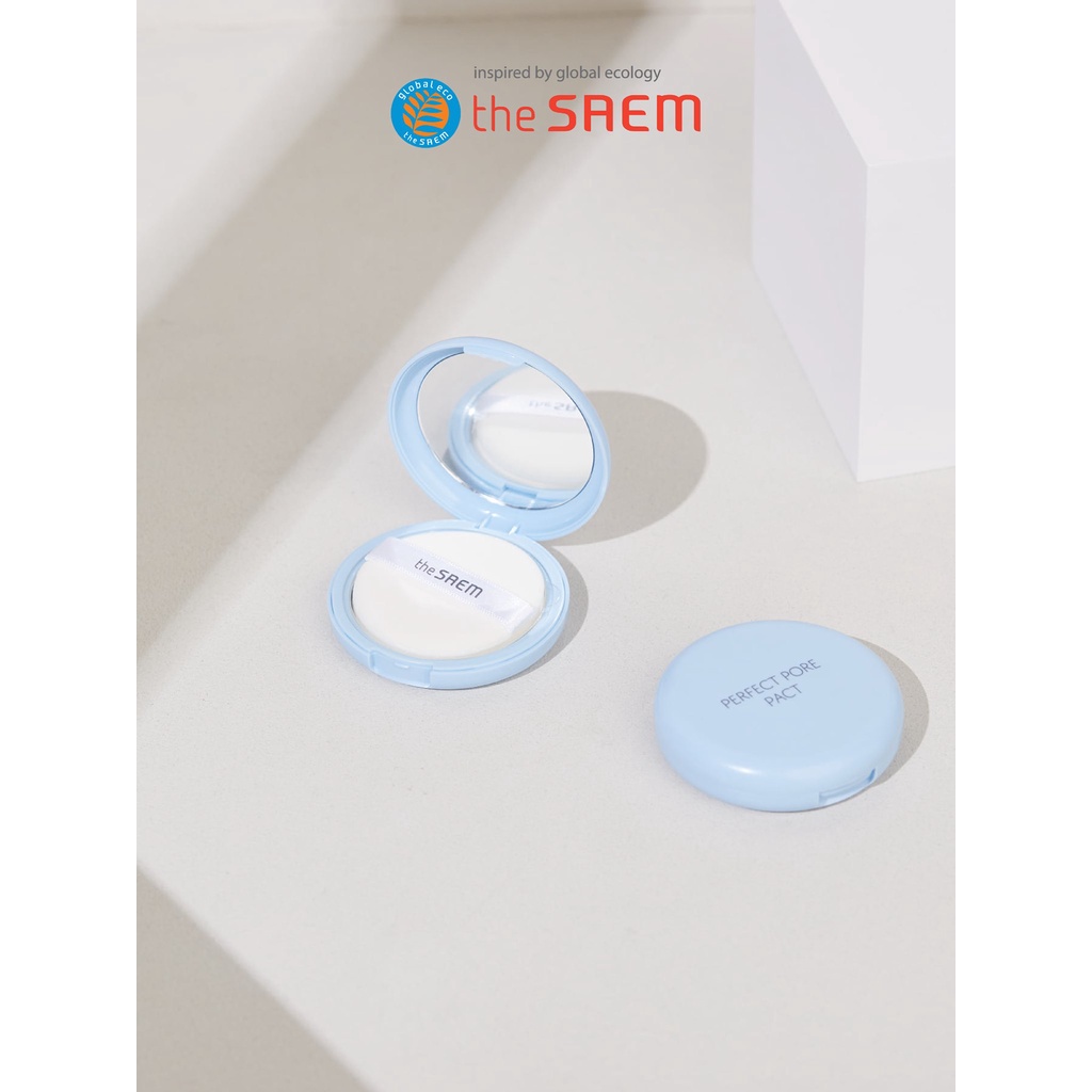 Phấn Phủ Dạng Nén Kiềm Dầu The Saem Saemmul Perfect Pore Pact 12g