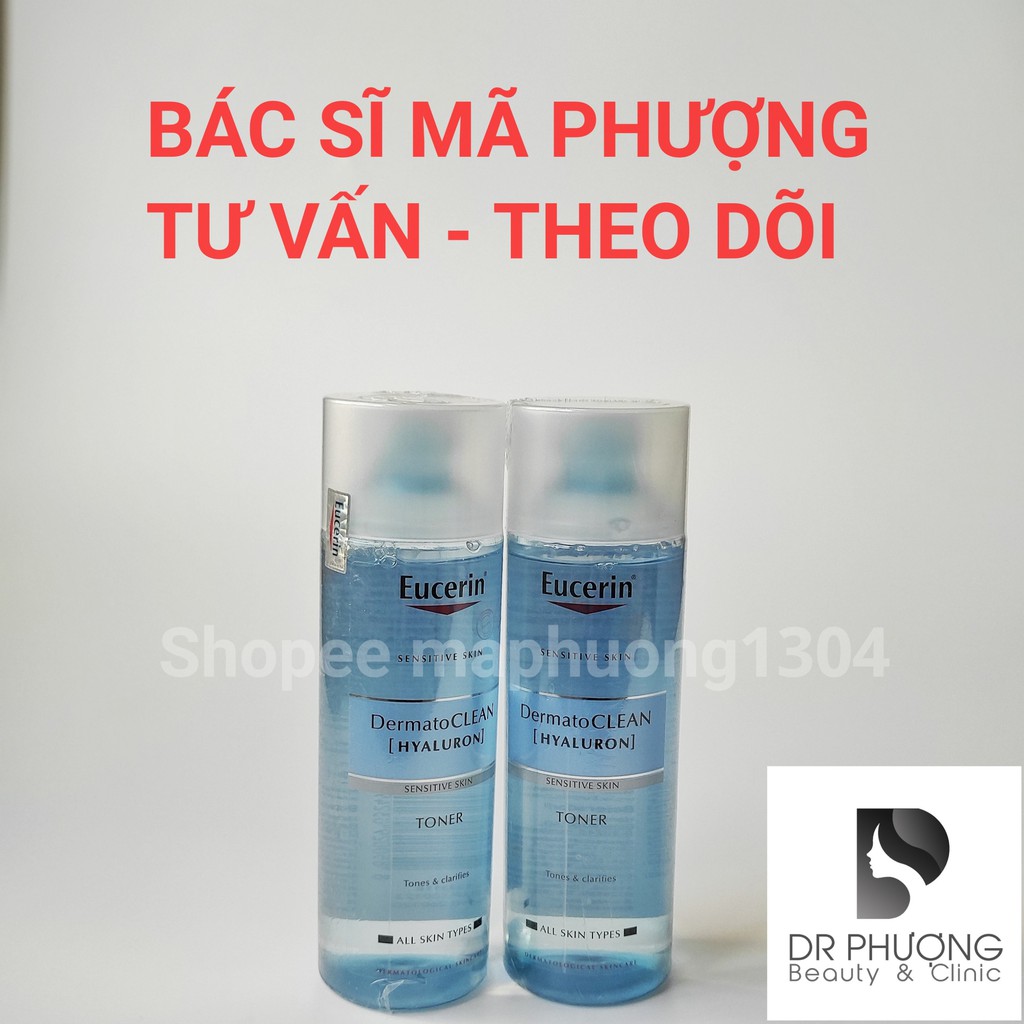 Toner cho Da nhạy cảm da thường Eucerin Dermato Clean Clarifying Toner 200ml