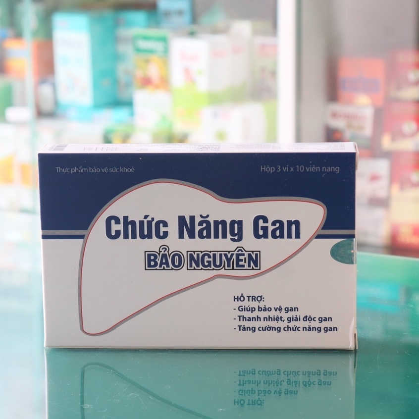 Chức Năng Gan Bảo Nguyên – Hỗ trợ tăng cường chức năng gan, hỗ trợ thanh nhiệt, giải độc gan (Hộp 3 vỉ x 10 viên)