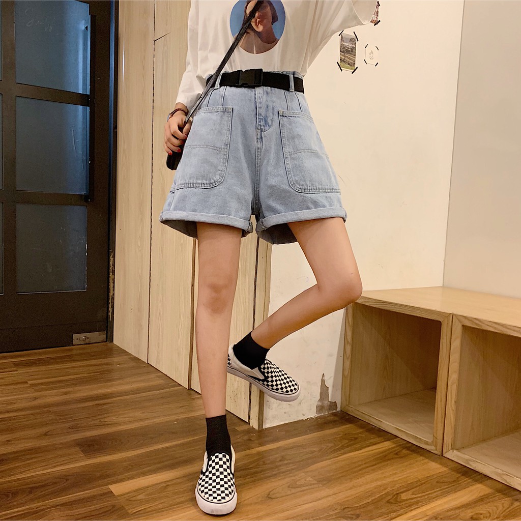 [Size M,XL] Quần shorts jean nữ Ulzzang Quảng Châu QLJ62