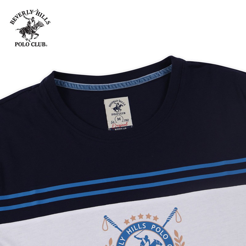 Beverly Hills Polo Club - Áo thun Ngắn tay Nam Regularfit Navy NV- BHPC TSMRSS20TL080