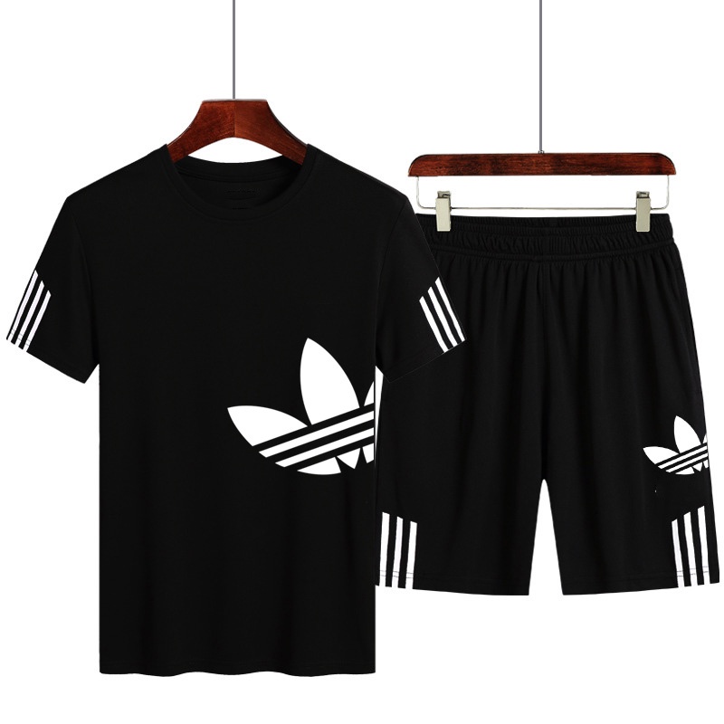 Bộ Quần Áo Thể Thao Adidas Dáng Rộng Tay Ngắn / Ngắn Chất Liệu Mỏng Thoáng Khí Nhanh Khô Thiết Kế Cỡ Lớn Thời Trang 2022 Cho Nam