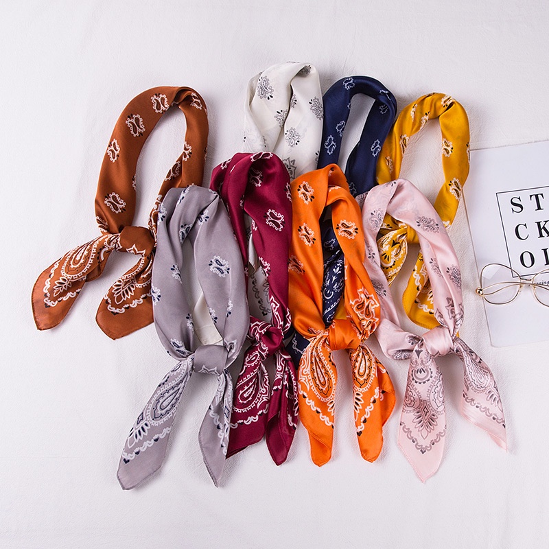 Khăn bandana lụa nam nữ unisex đa năng phong cách streetwear hiphop BTS EXO khăn choàng cổ lụa - Mã 7009