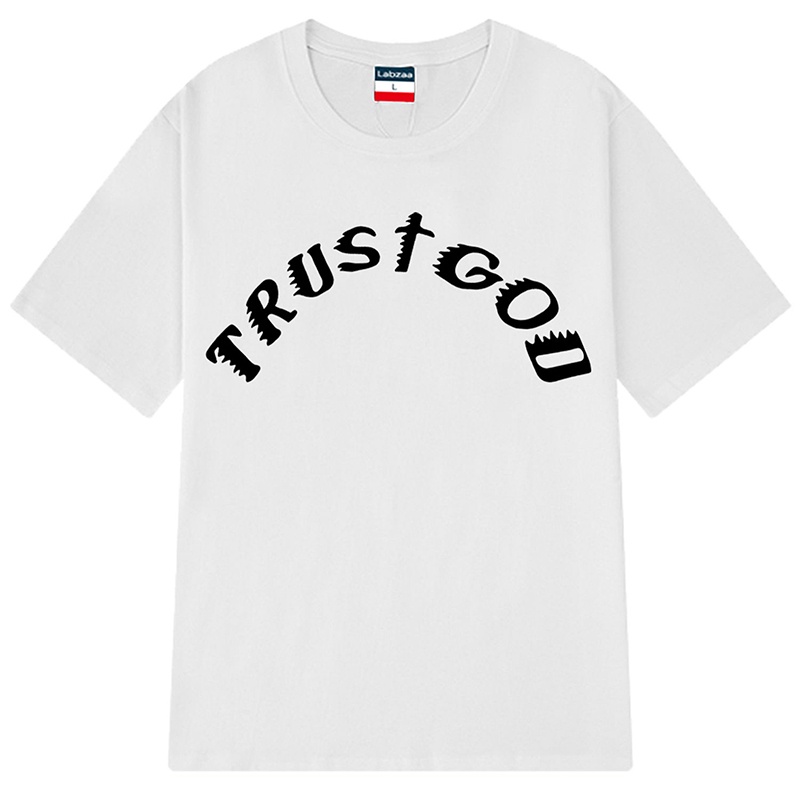 IELGY Áo thun cotton ngắn tay phong cách hiphop