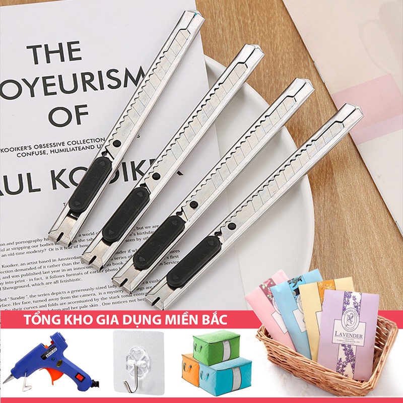 [Tổng Kho Sỉ] Dao Dọc Giấy Kiểu 2 - Rọc Giấy Văn Phòng Lưỡi Thép Siêu Bền Và Sắc
