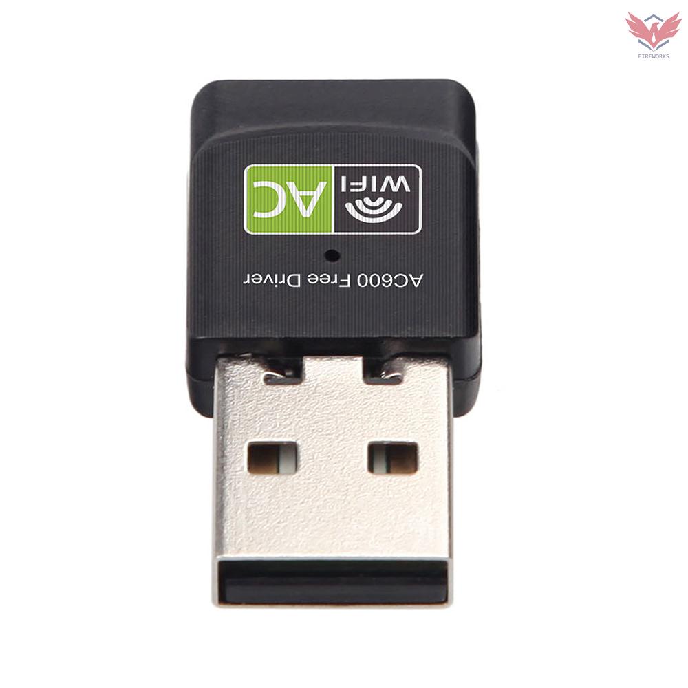 Thẻ Mạng Không Dây 600mbps 2.4ghz + 5ghz Usb Wifi Cho Pc Laptop | BigBuy360 - bigbuy360.vn