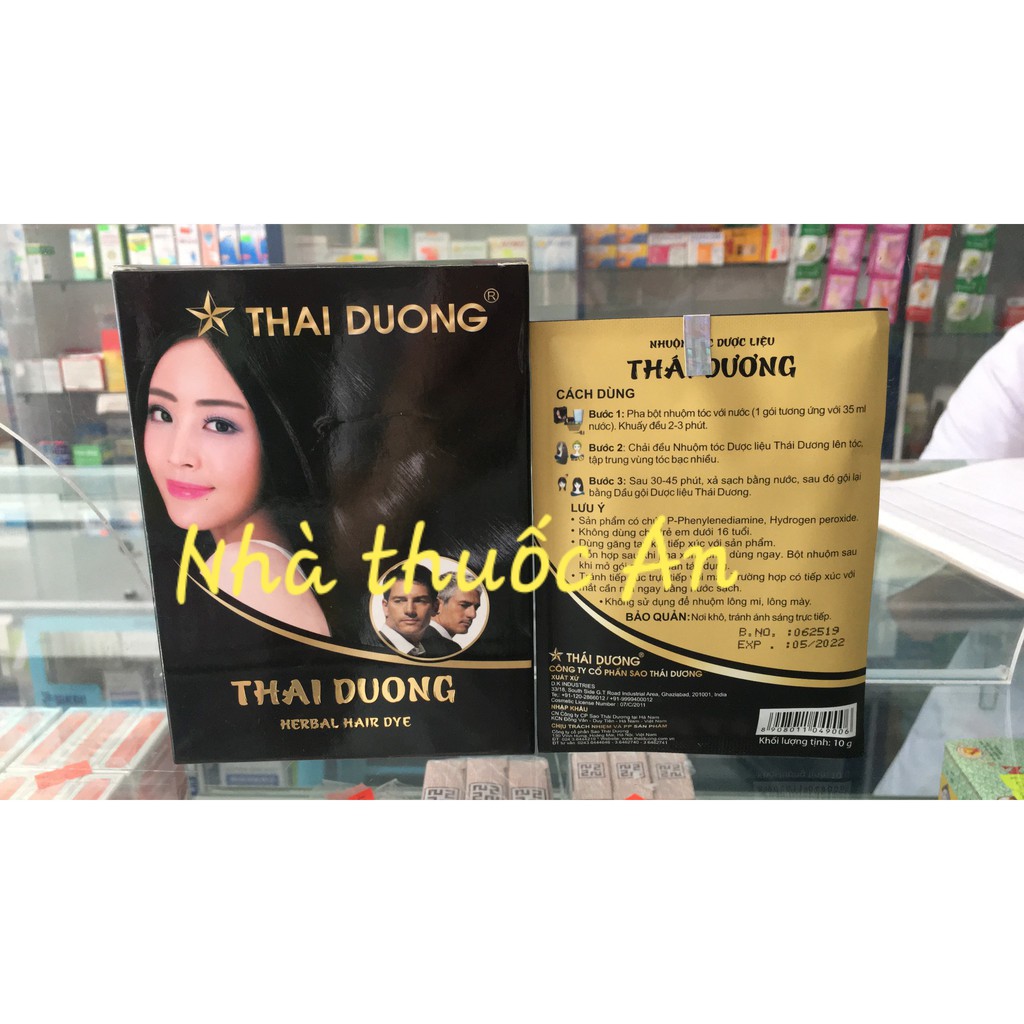 Nhuộm tóc Thái Dương hộp 5 gói