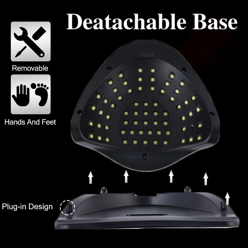 Máy Sấy Khô Móng Tay UV LED Cảm Ứng Thông Minh Màn Hình Cảm Ứng Lớn 66LEDs Chất Lượng Cao