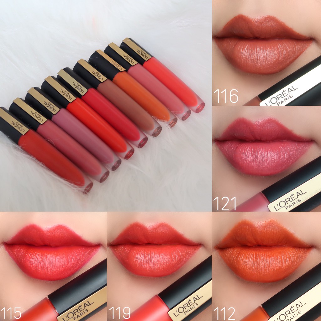 Son kem L'Oreal Rouge Signature Matte Lipstick nhiều màu lựa chọn