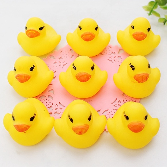Vịt con màu vàng bóp kêu tiếng đồ chơi cho bé tắm vui vẻ